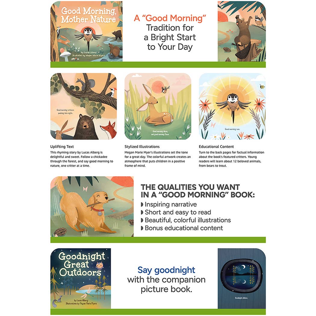 AdventureKEEN - Wholesale Preschool Book (3-5) - Good Morning, Mother Nature (Board Book)9