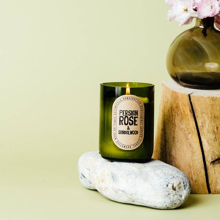 Scent.ily - Wholesale Jar/Filled Candle - Panda Botanicals: Persian Rose & Sandalwood: 4oz