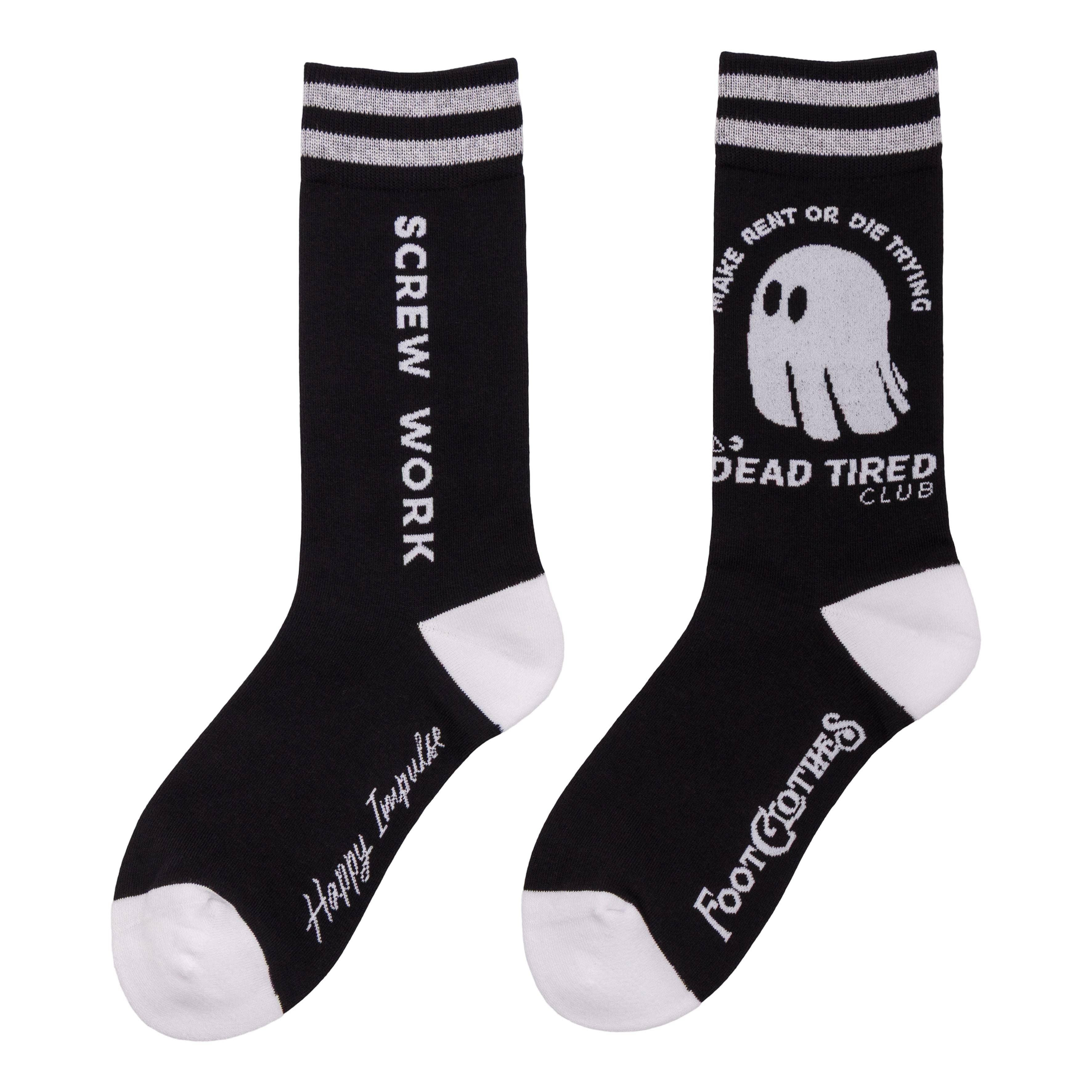 FootClothes LLC - Wholesale Socks - Unisex - Dead Tired Crew Socks1