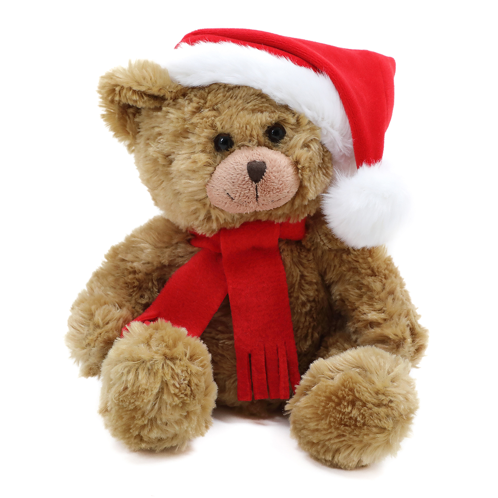 Plushland - Wholesale Christmas decoration - Brown Christmas Bear Stuffed Animal | Holiday Bear1