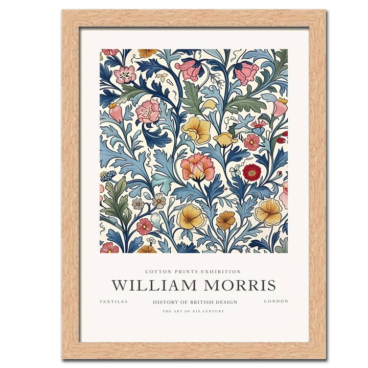 Cuadro enmarcado de 28 cm x 20 cm de William Morris. para venta al por mayor de Gator cards