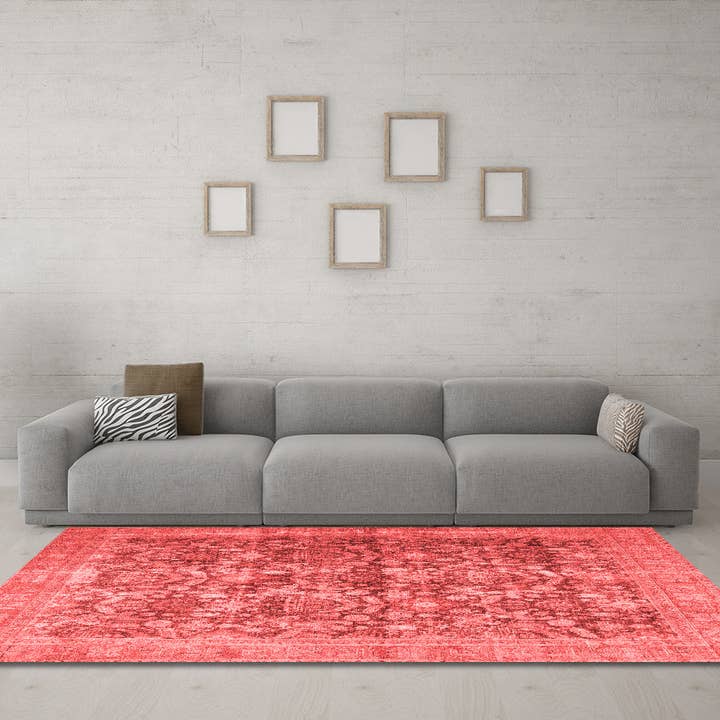 Machine Washable Persian Red Traditional Area Rugs for wholesale by Ahgly