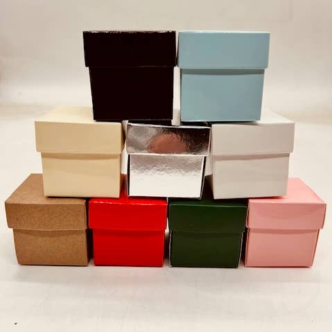Gift boxes 2x2x2" - 9 colors for wholesale by GNPacking