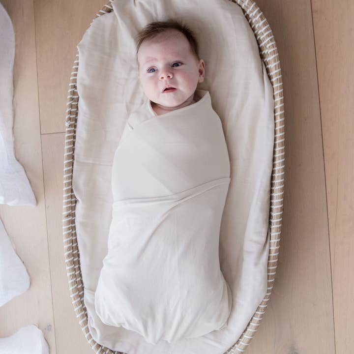 Zoe Sage - Wholesale Swaddle - Baby - Stretchy Swaddle Baby Wrap - Oat