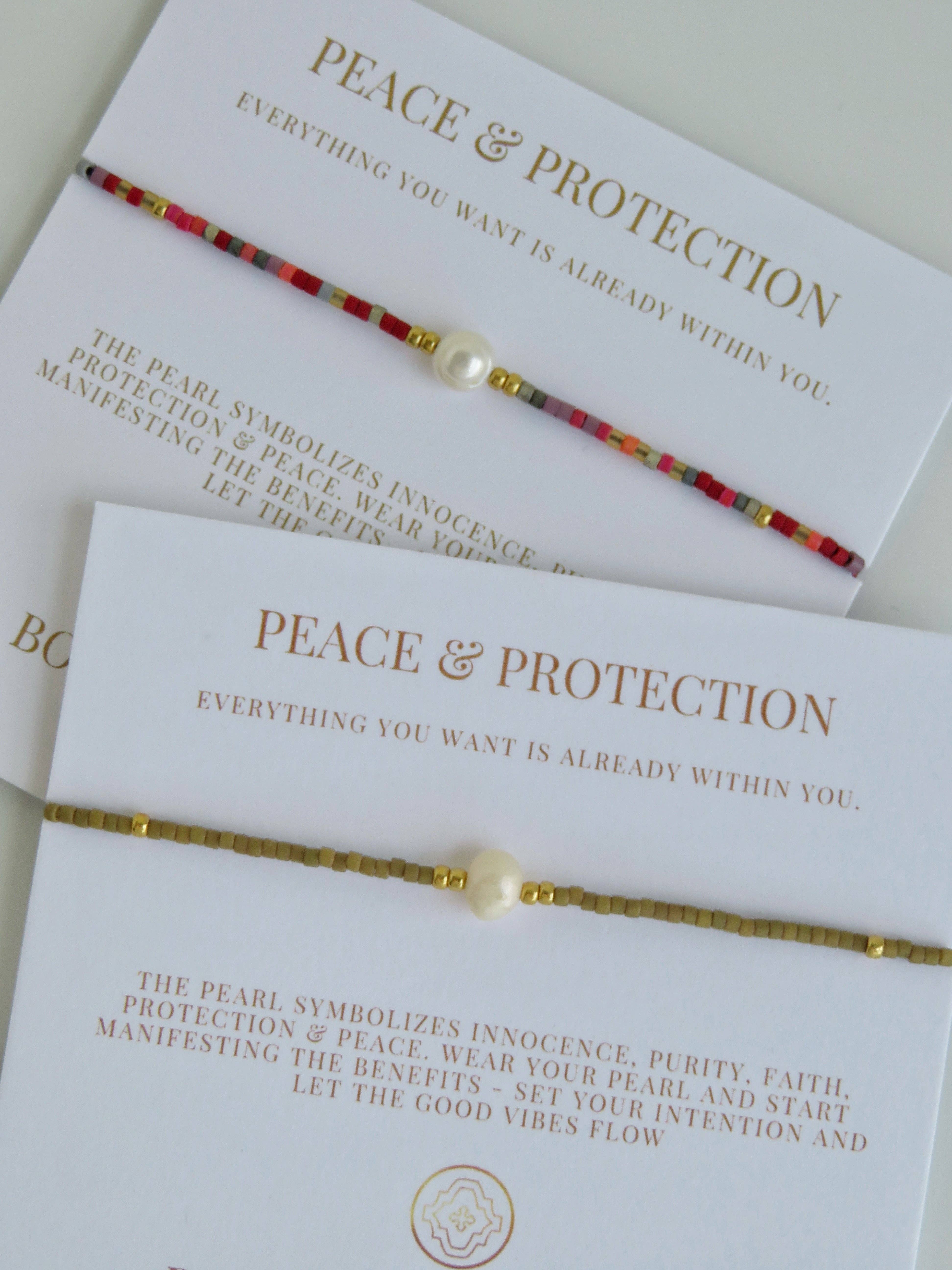 Boutique Suarez Co. - Wholesale Beaded Bracelet - Manifest Peace - Pearl Bracelet49