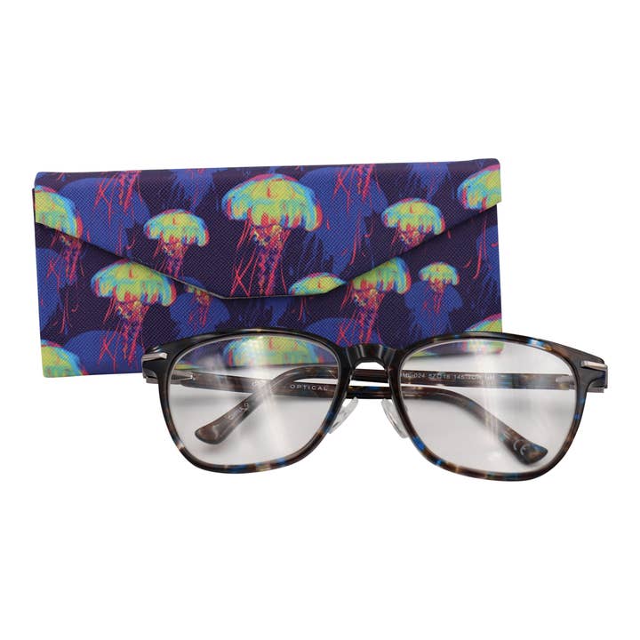 Real Sic - Wholesale Eyewear Cases & Holders - Unisex - Jellyfish Glasses Case – Cute Animals – Vegan Leather