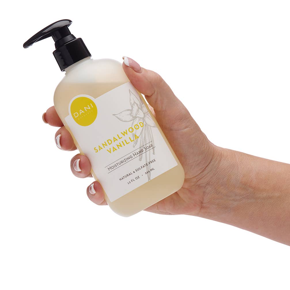 DANI Naturals – wholesale Hand soap/wash – Sandalwood Vanilla Hand Soap 12oz5