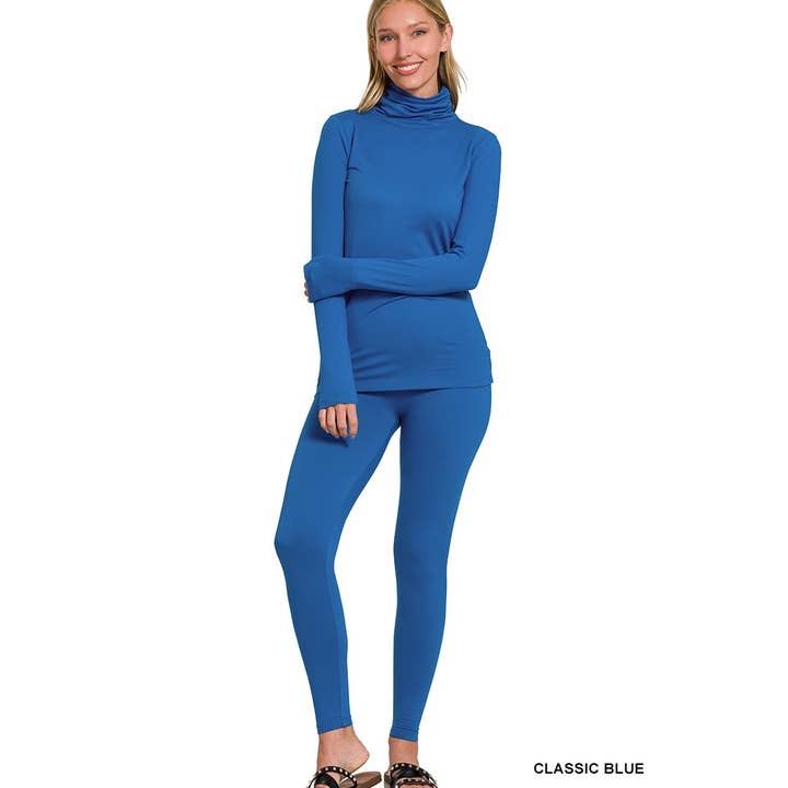 Style Up – wholesale Top & pants set (NOT Loungewear) – Women's – MICROFIBER MOCK NECK TOP LEGGINGS SET14