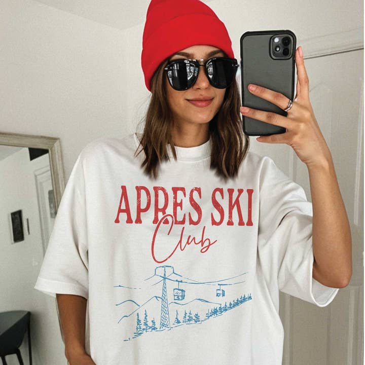 APRES SKI CLUB Oversized Graphic Tee for wholesale by A. BLUSH CO