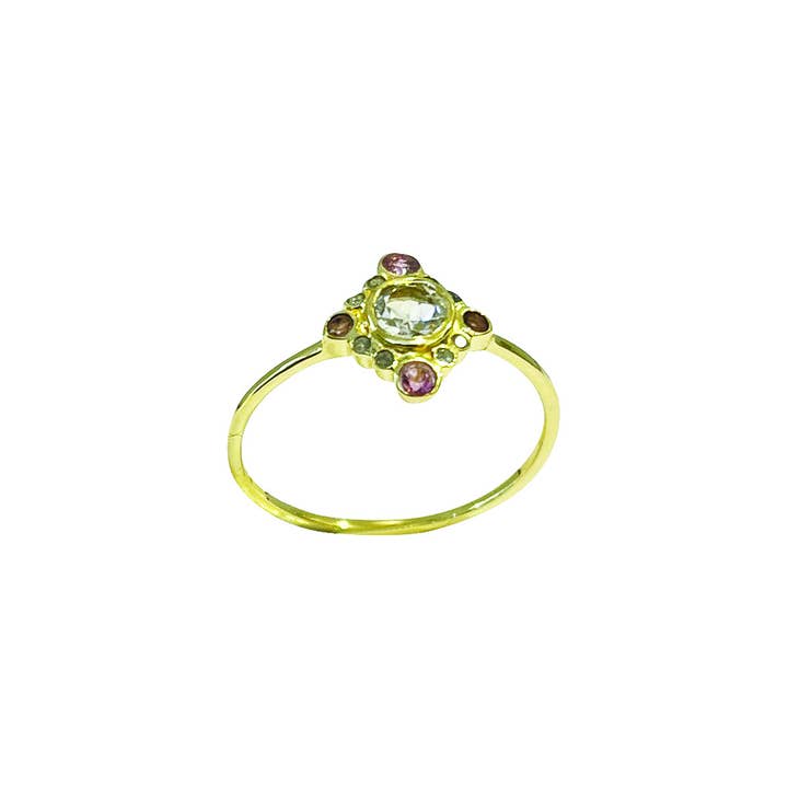 Sophie Deschamps Bijoux - Wholesale Multi-Stone Ring - Oberoi tourmaline ring (BAGLU71)1