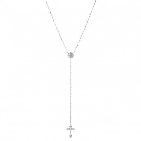 Collier croix Tie Stardust pour la vente par Noveottouno Jewels