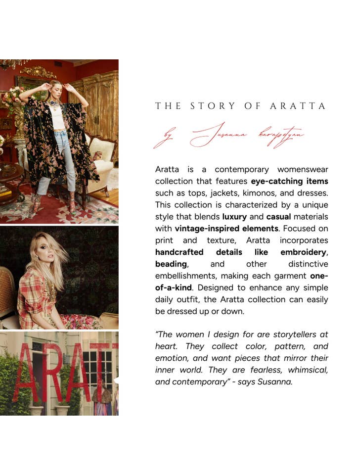 Aratta | Women's Fashion - Wholesale Kimono - Women's - Marie Antoinette Kimono / Topper / Duster51