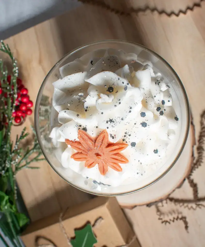 Pink Spruce - Wholesale Jar/Filled Candle - Vanilla Eggnog Hand Poured Soy Candle1