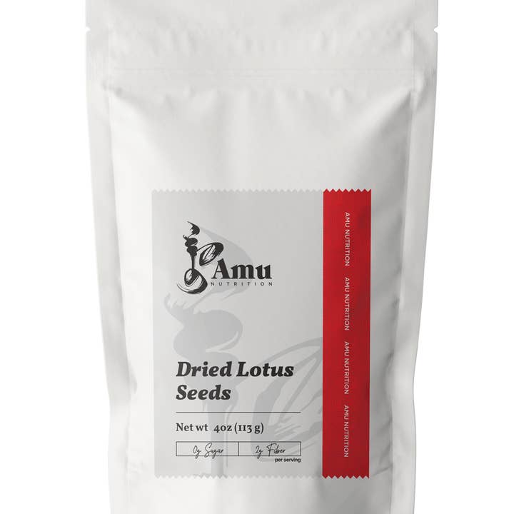 Graines de lotus séchées 113 g pour la vente par Amu Nutrition