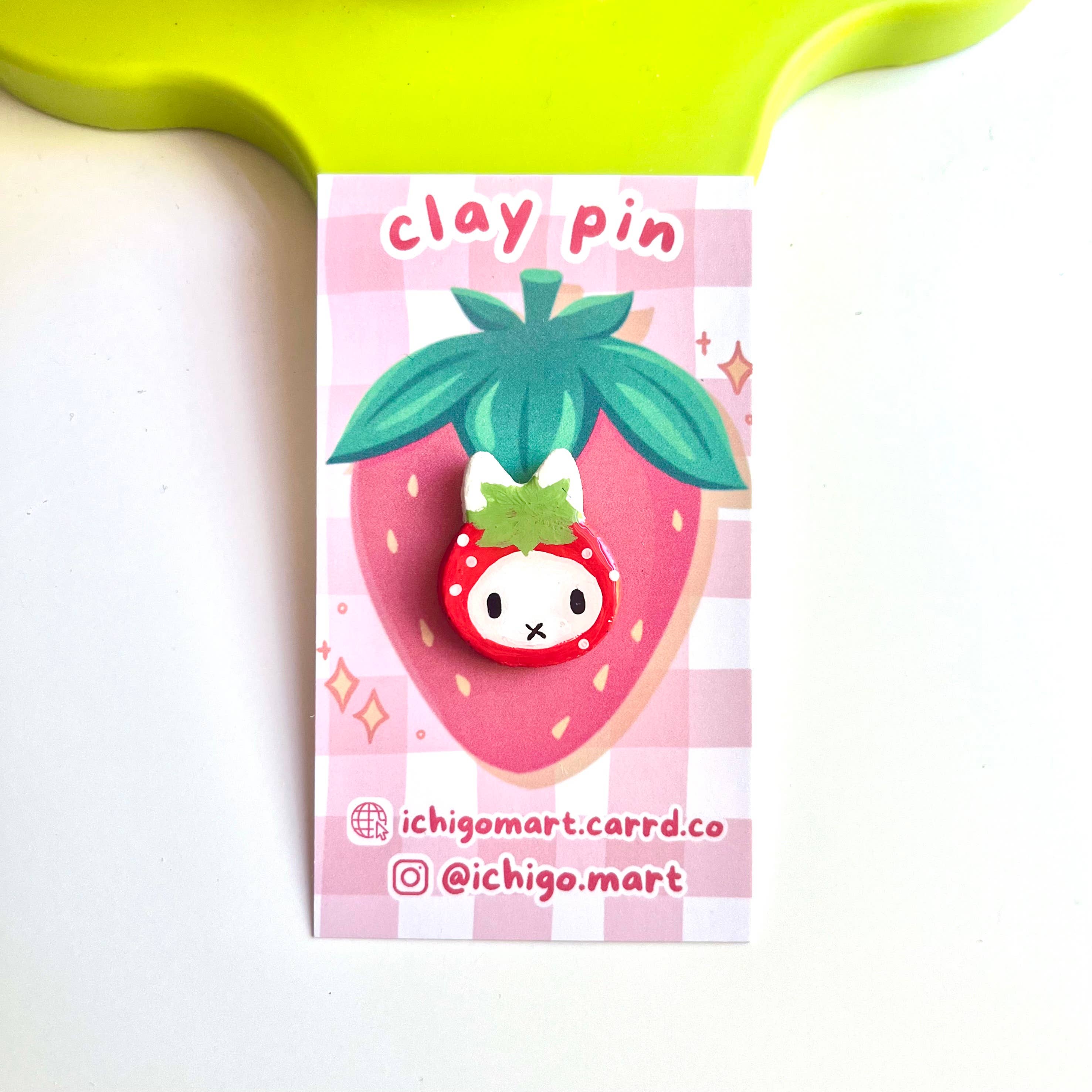 Ichigo Mart - Wholesale Lapel Pin/Button - Miffy Fruit Handmade Clay Pins1