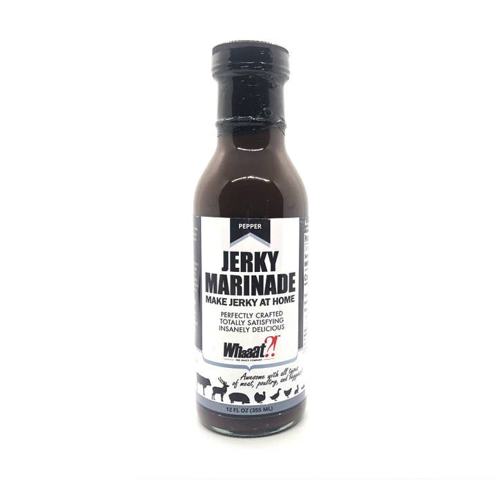 Beef Jerky Marinade Pepper Flavor - Make Jerky at Home - 12oz Bottle for wholesale by Whaaat?! The Snack Company