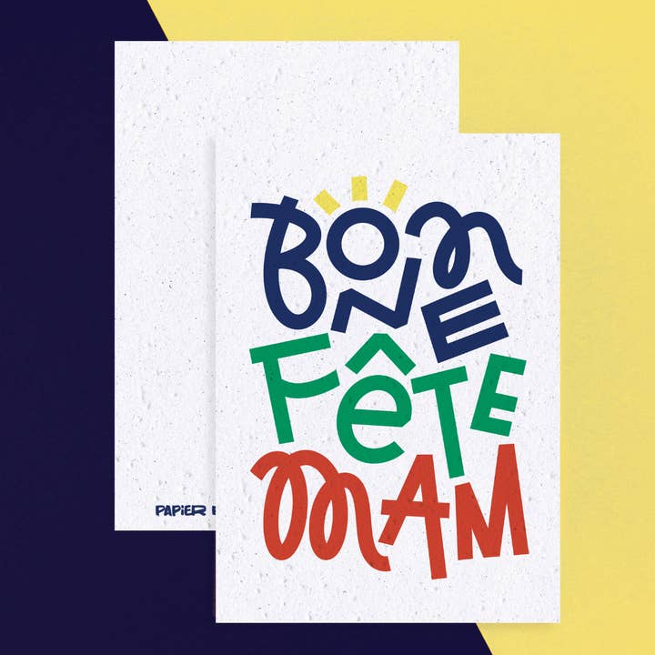 Papier Fleur - Wholesale Mother's Day Card - Plantable card Mother's Day, Happy Mother's Day Mom2