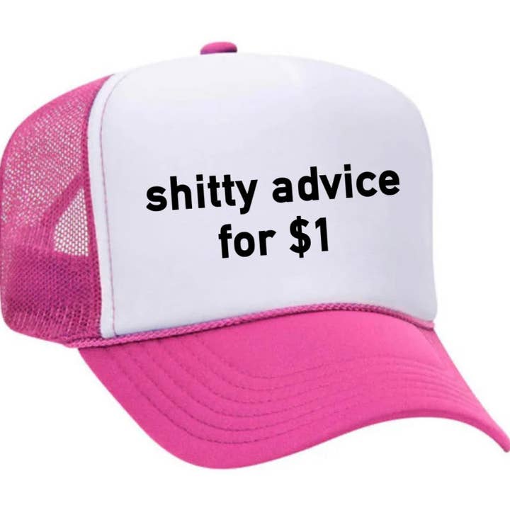Inappropriate Trucker Hats - Wholesale Trucker Hat - Unisex - Shitty Advice for $1 Trucker Hat21