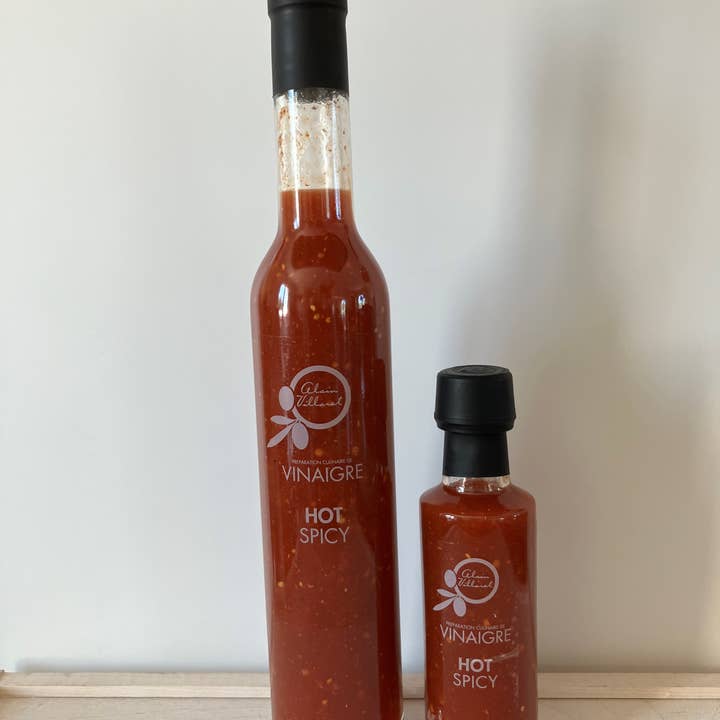 HOT SPICY vinegar with tomato & basil pulp for wholesale by EI ALAIN VILLARET