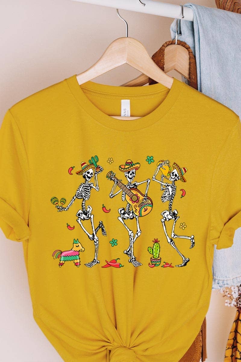 COLORBEAR - Wholesale T-Shirt (Graphic) - Women's - Cinco De Mayo Skeleton Graphic Tee10