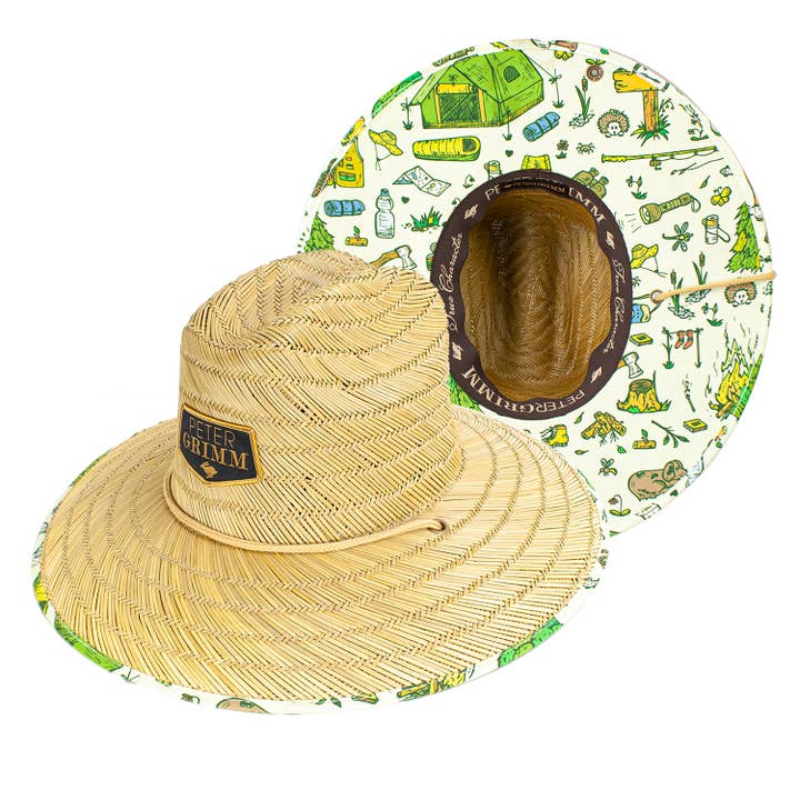 Camping Straw Lifeguard Hat for wholesale by Peter Grimm