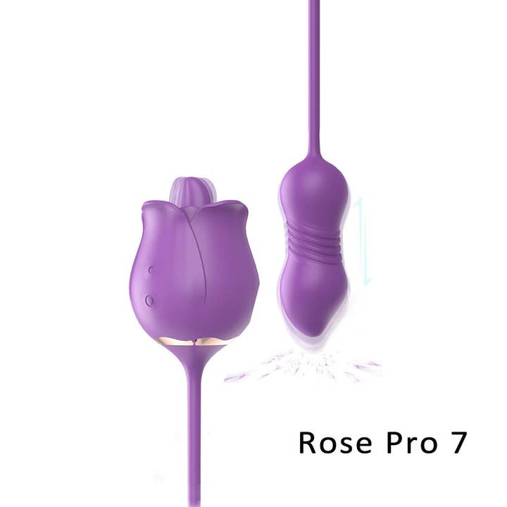 Purple Rose Tongue Licker Vibrator Sex Toys for wholesale by Seductive Boudoir