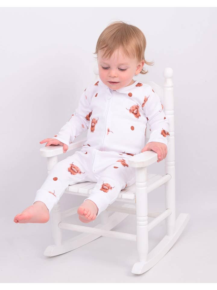 BabyMac - Wholesale Sleepsuit - Baby - Highland Cow Sleepsuit7