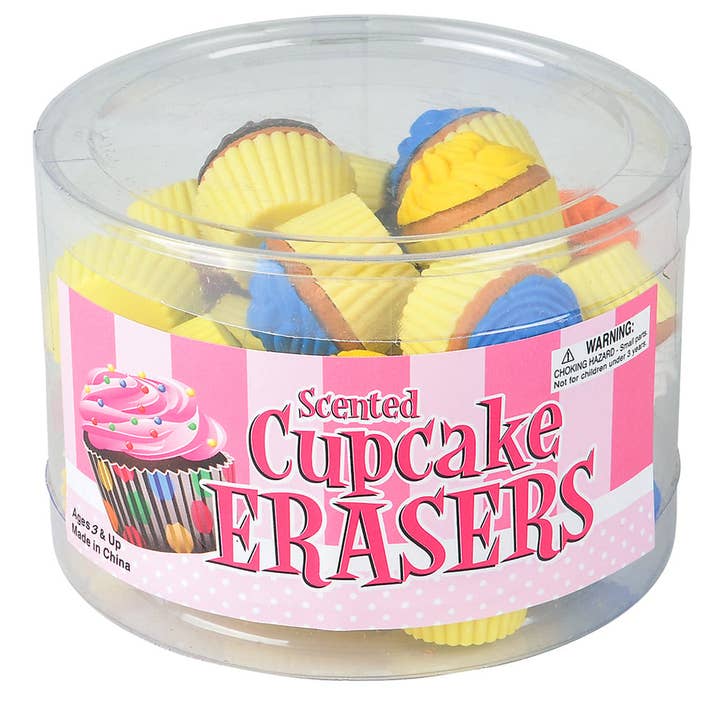 La Luna Bella - Toys - Wholesale Eraser - Kids - SCENTED CUPCAKE ERASER (24PC/UN) LLB Stationarys2