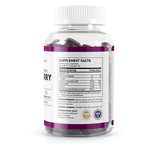 Kate Naturals - Wholesale Oral Supplement/Vitamin - Elderberry Gummies (90 count)1