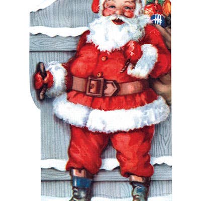 Laughing Elephant - Vendita all'ingrosso Biglietti di auguri di Natale - Santa Opening a Gate - Biglietto di Natale1