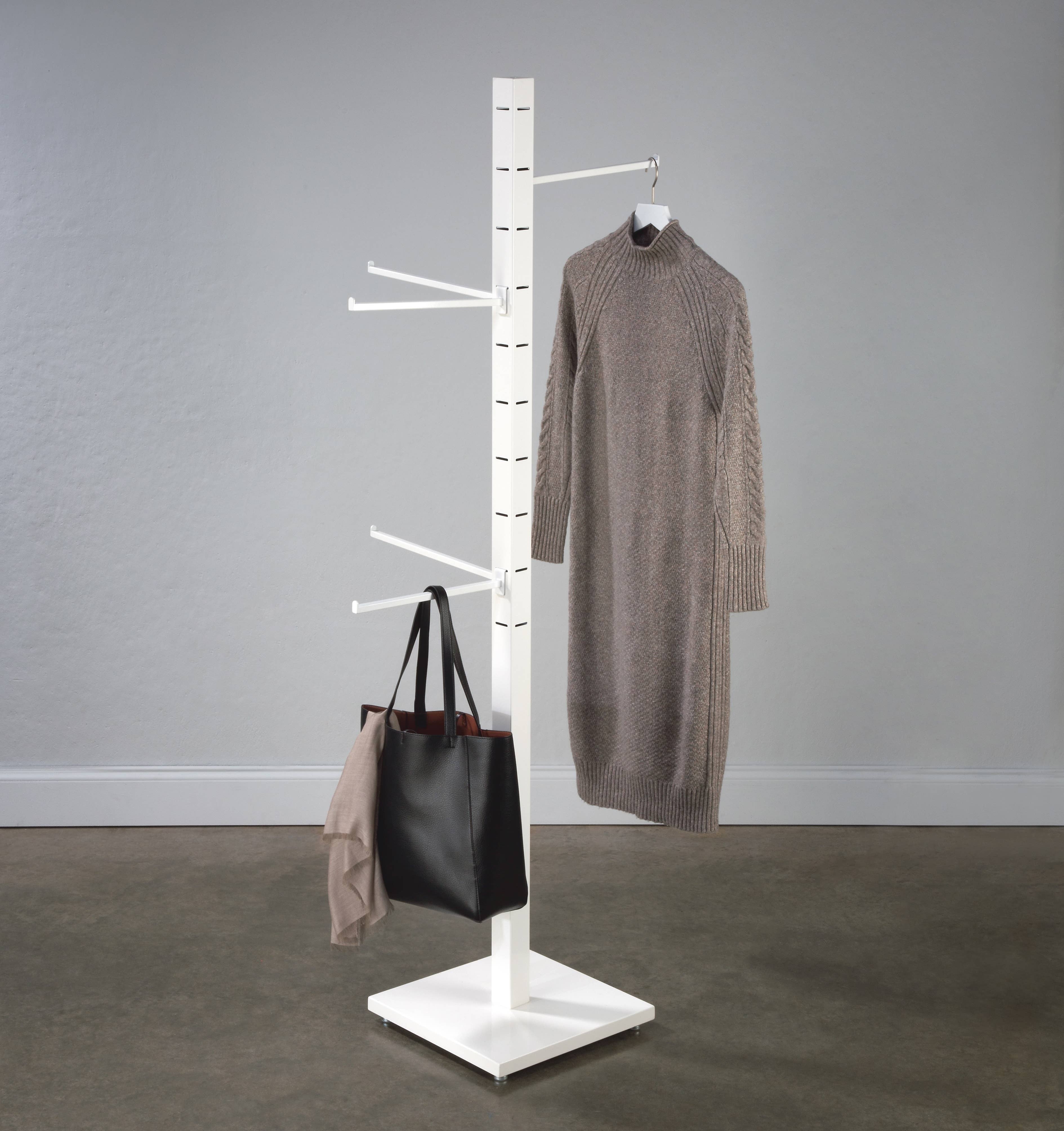 Tripar International - Vente Support/étui pour présentoir - Présentoir sur pied à 4 faces avec 12 bras réglables12