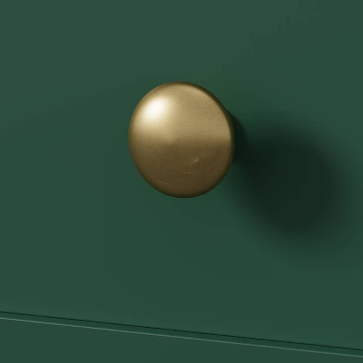 Heynemo - Vente Armoire - Table de chevet à 3 tiroirs, grande table de chevet avec rond doré34