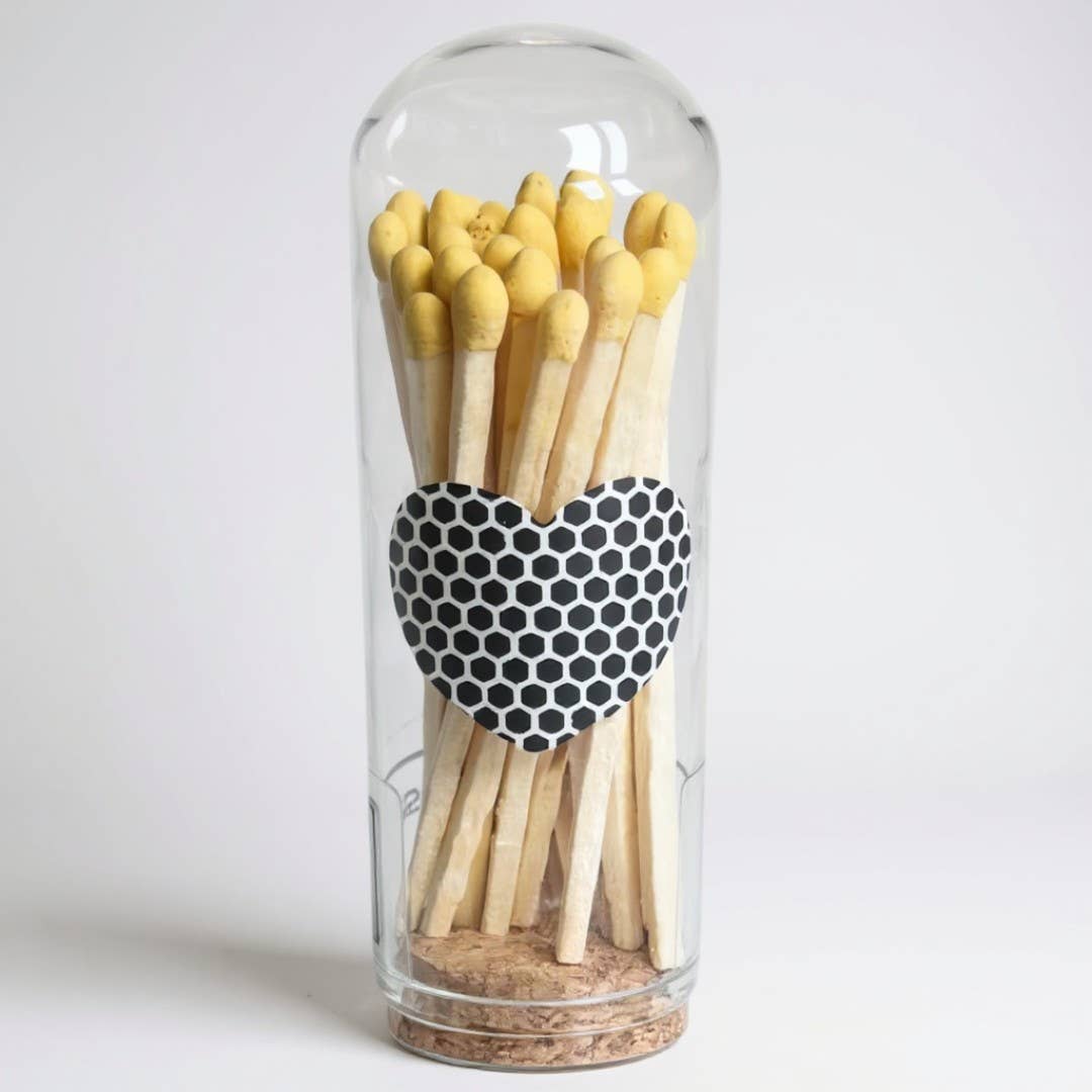 CJ Gift Goddess - Vendita all'ingrosso Portafiammiferi - 3" Fiammiferi in Campana con Accendino a Cuore con 25 Fiammiferi Colorati12