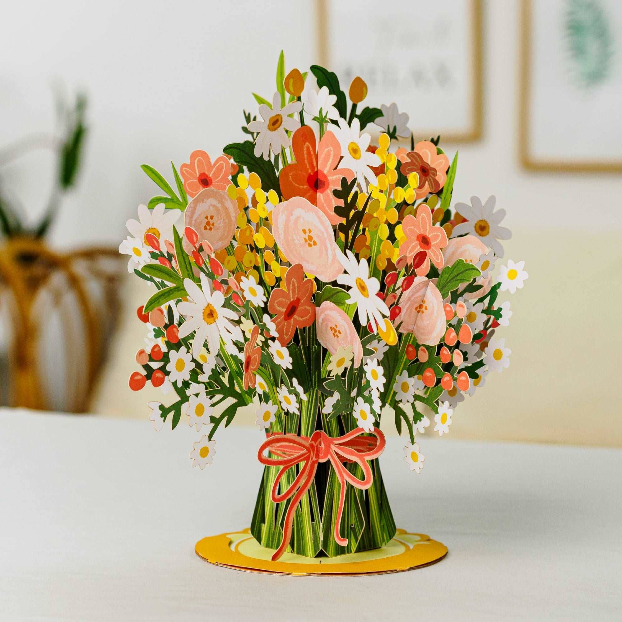 Paper Love - Wholesale Everyday Greeting Card - Daisy Delight Oversized Pop Up Card with Keepsake4