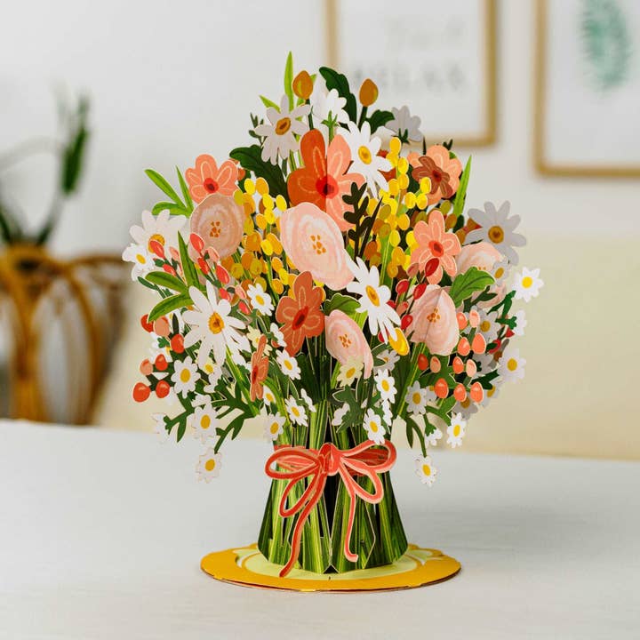 Paper Love - Wholesale Everyday greeting card - Daisy Delight Oversized Pop Up Card with Keepsake4