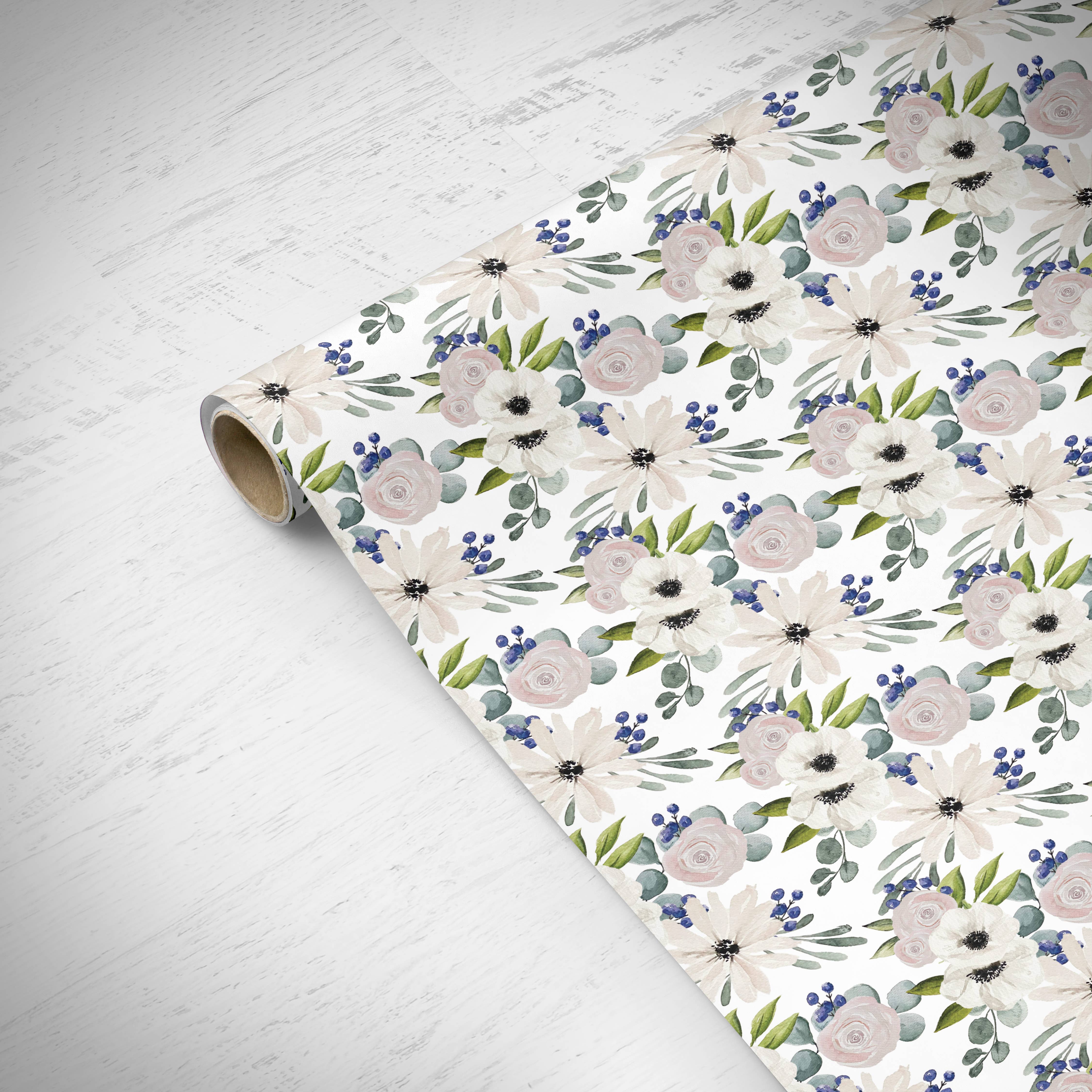 Phillips Designs - Wholesale Wrapping Paper Roll - White Blushed Art Paper0