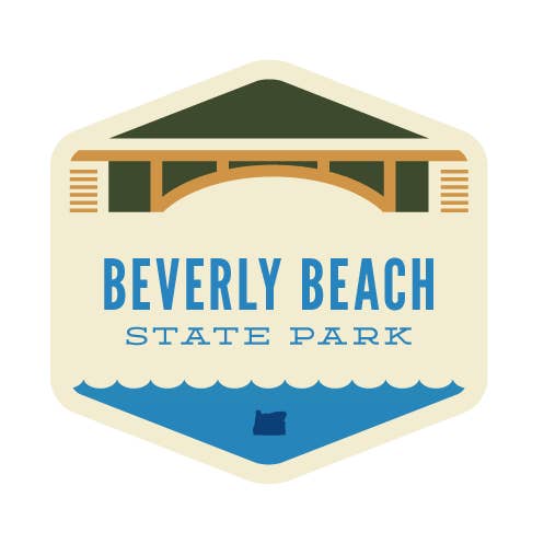 Beverly Beach State Park Sticker for wholesale by Patchmarks