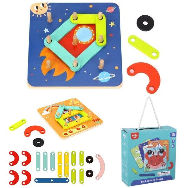 TookyToy - #TH123 - My Learning Puzzle - High End Premium for wholesale by St. Louis Wholesale LLC