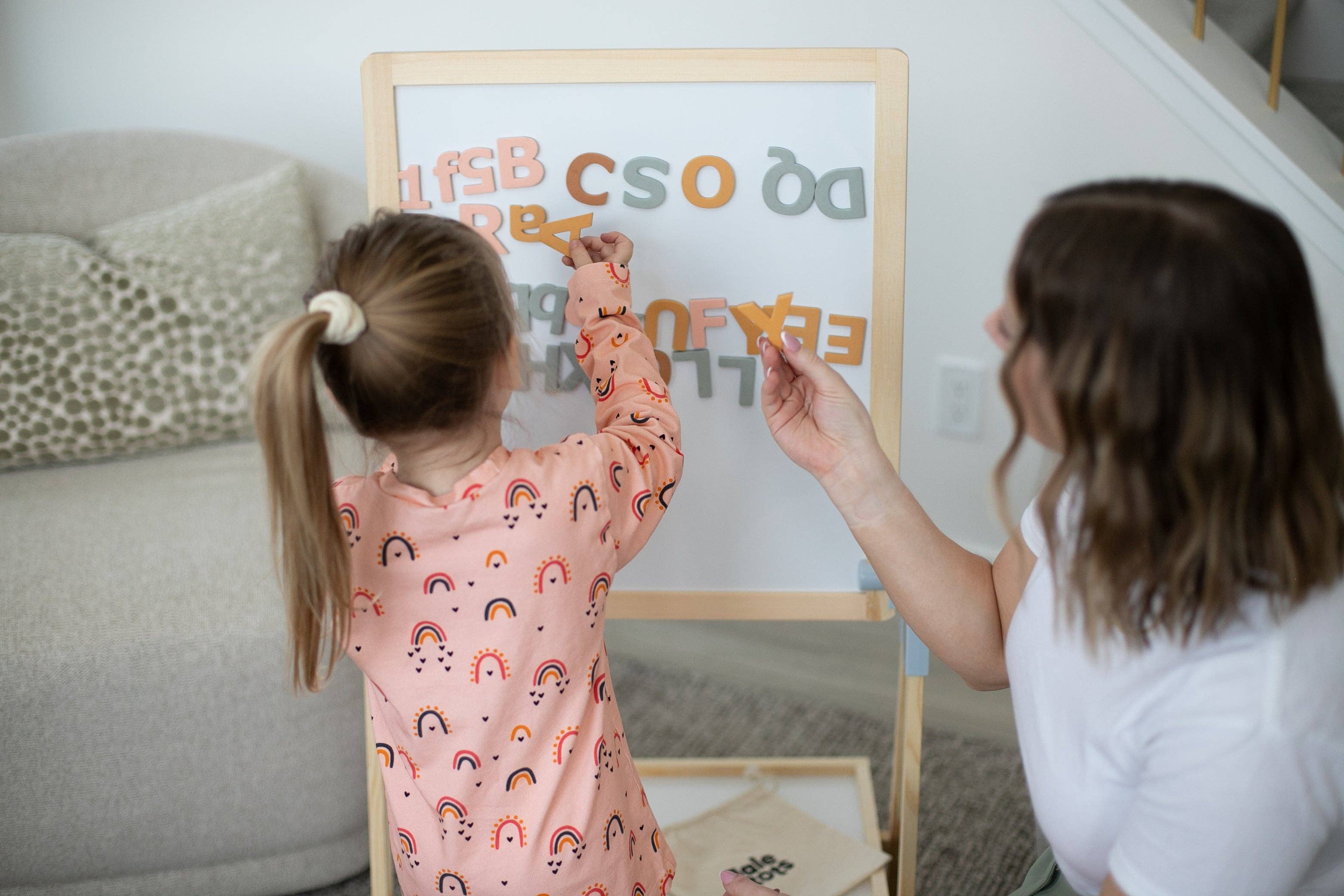 GALE TOTS - Wholesale Magnet - Kids & Baby - 135 Pcs Magnetic Letters and Numbers (Boho Pastels)1