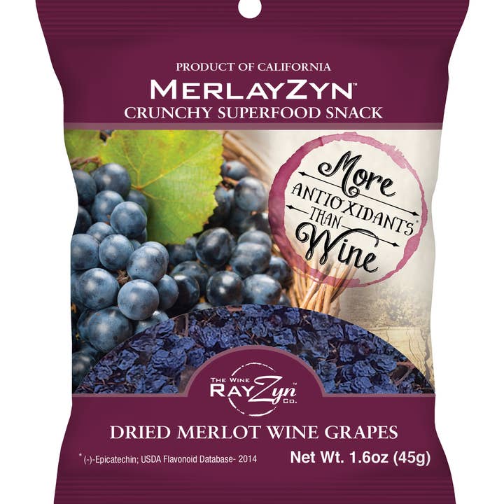 The Wine RayZyn Co. - Wholesale Dried/dehydrated fruit - Merlot Wine Raisins® Heart Healthy Fruit Snack No Alcohol0