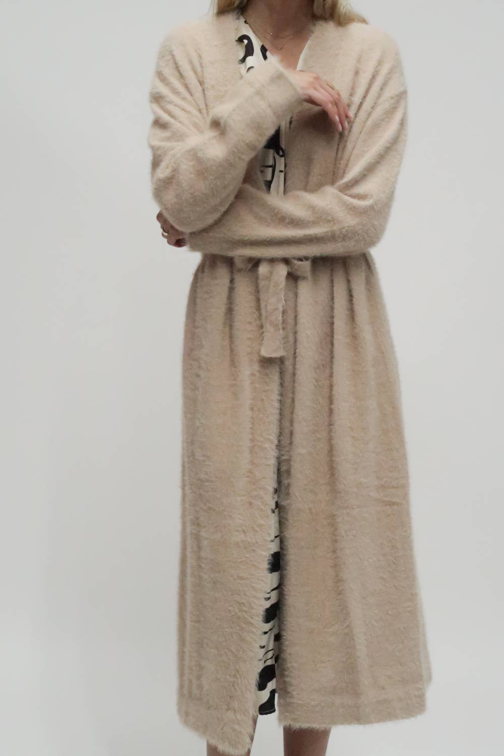 Beulah Style - Wholesale Robe - Women's - Fuzzy Alpaca  Maxi Robe
MC41473