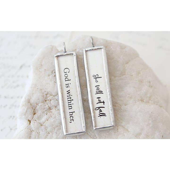 God Is Within Her Soldered Art Charm for wholesale by Jennifer Dahl Designs LLC