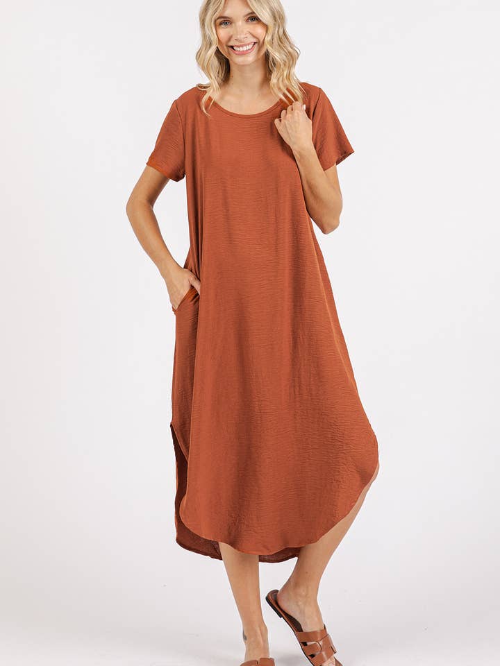 AIRFLOW MIDIKLEID MIT KURZEN ÄRMELN für den Großhandel von mittoshop