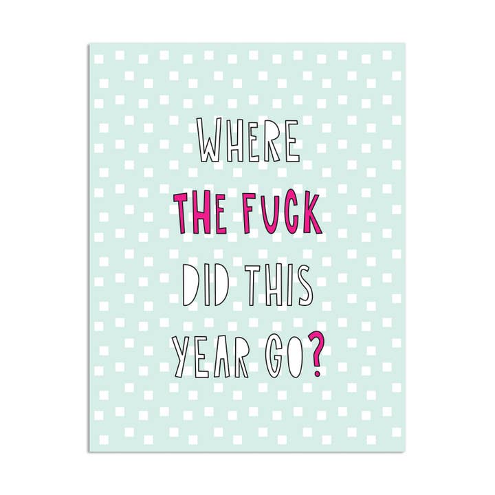 500 - Hvor fanden gik dette år hen? - A2-kort for engroshandel hos Near Modern Disaster