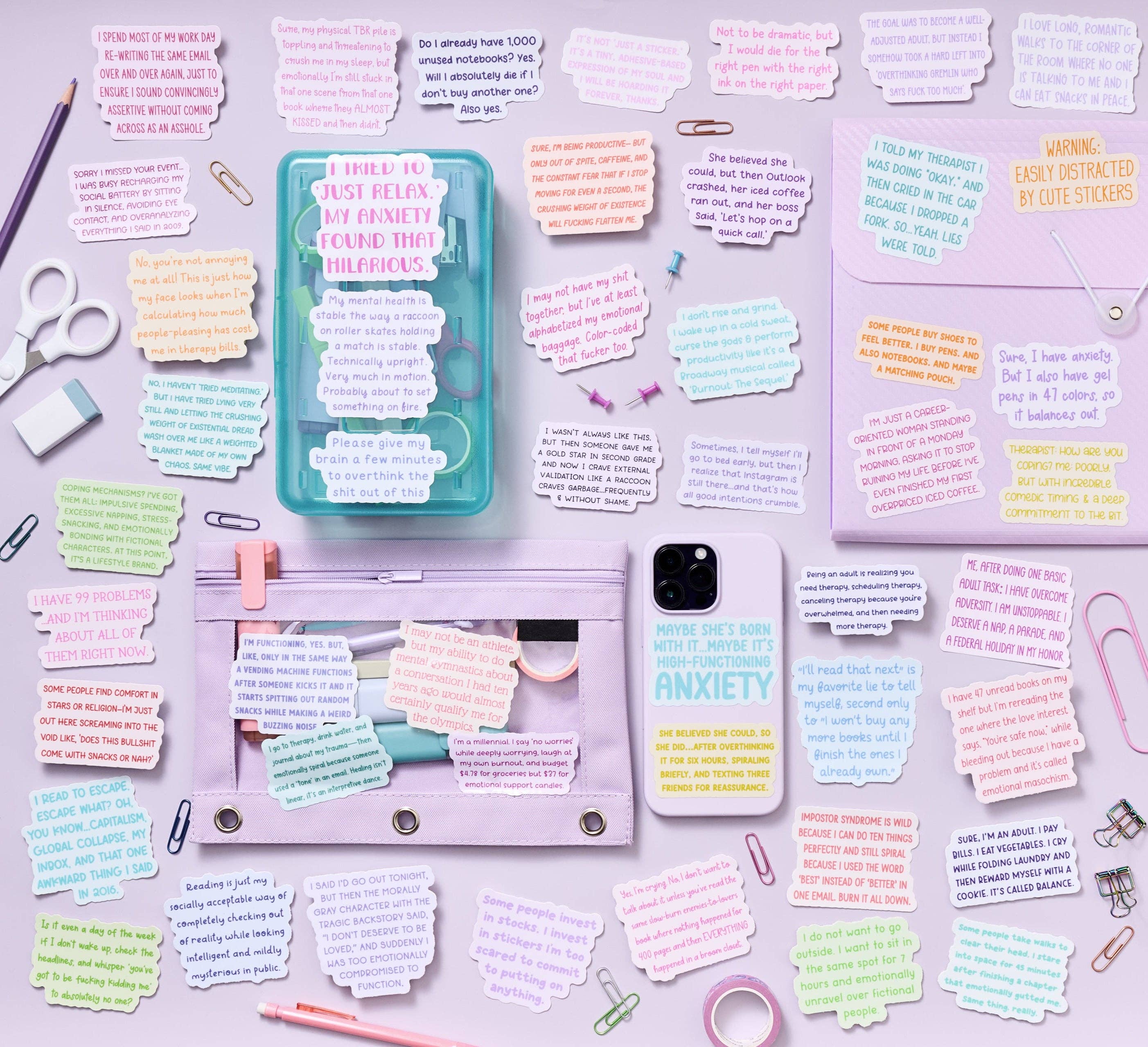 La Folie Press - Wholesale Sticker - Right Ink Right Pink 3" Vinyl Sticker3