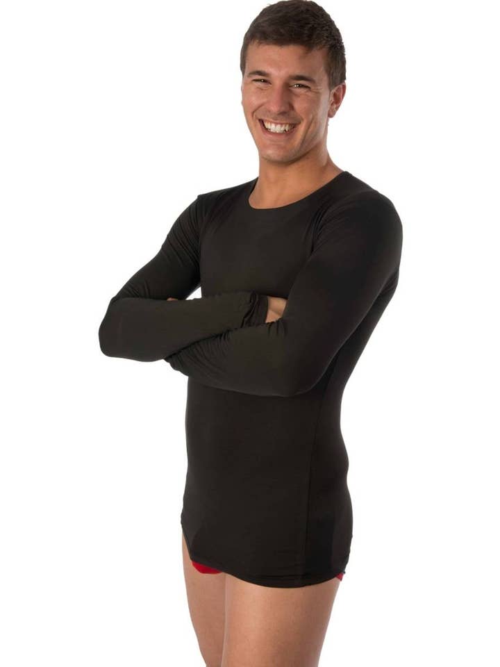 Anaissa - Vente T-shirt – homme - Sous-vêtement thermique doublé polaire Siberia1