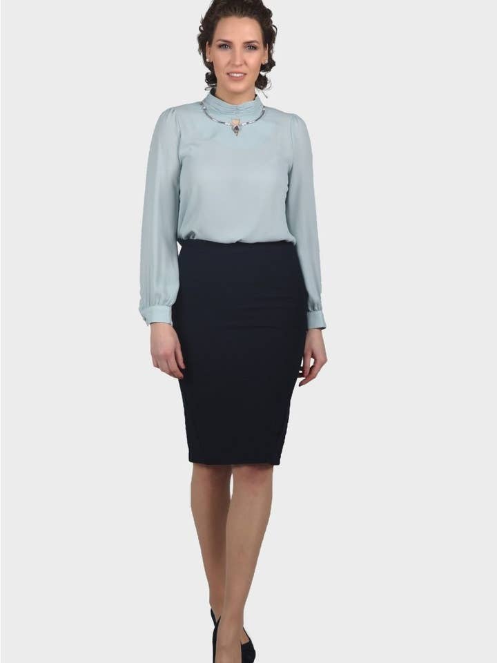 Luxury Bold Necklace Blouse for wholesale by LBV Fashion