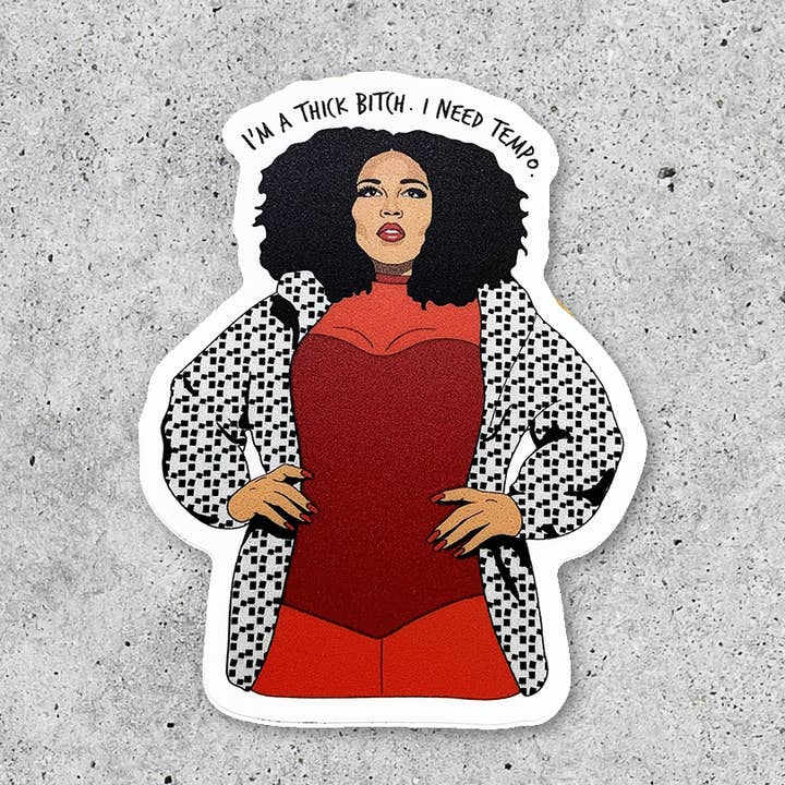 Lizzo I'm A Thick Bitch Vinylaufkleber für den Großhandel von Citizen Ruth