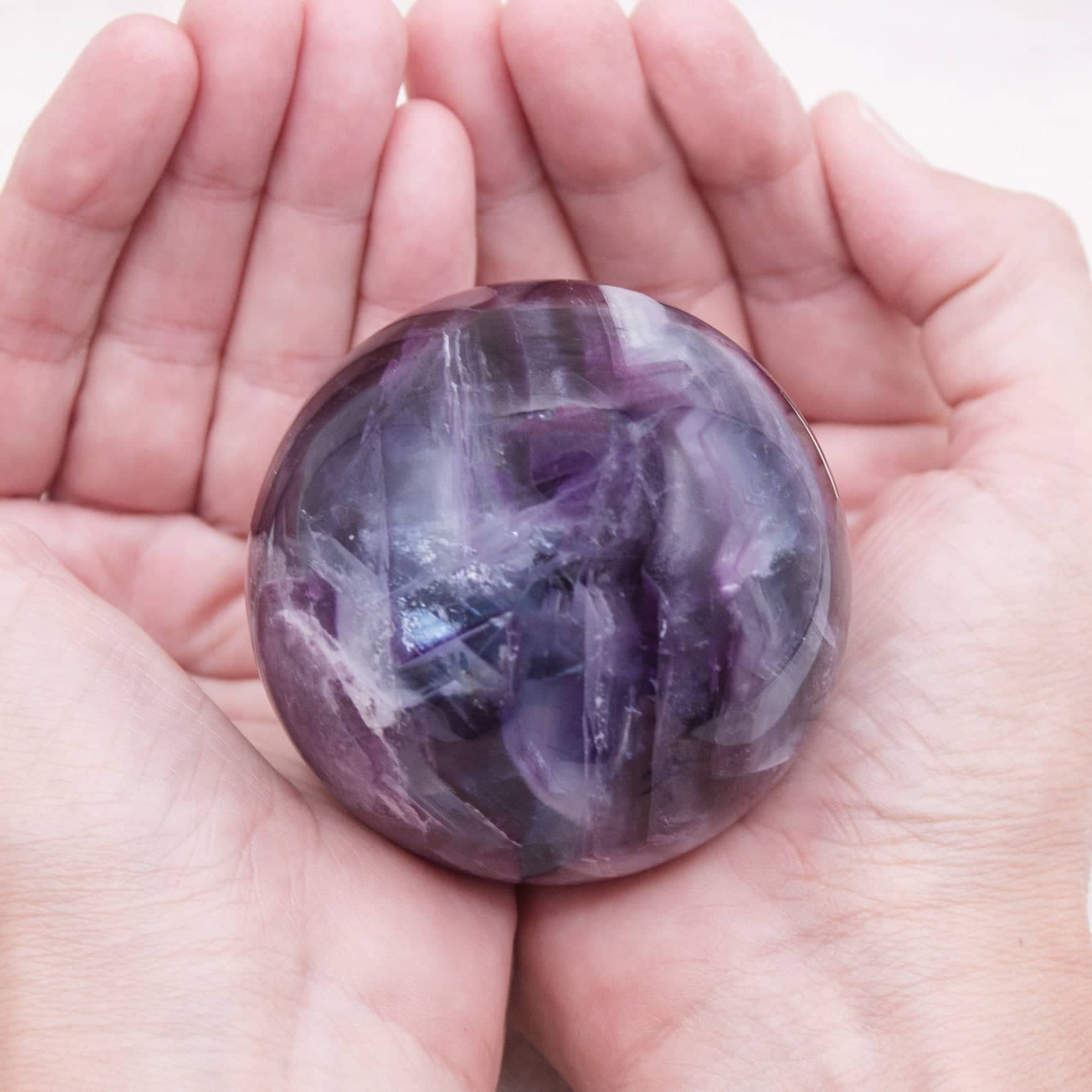 Tiny Rituals - Wholesale Spiritual Stone/Crystal - Rare Rainbow Fluorite Spheres - AAA Premium Quality110