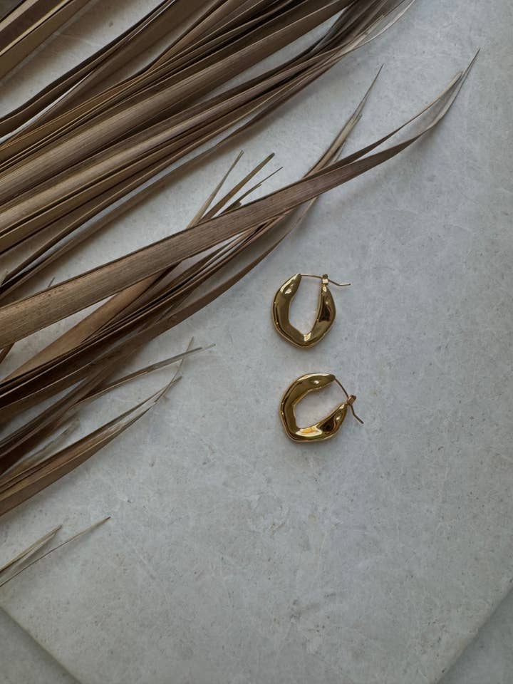 Leah Hoops for wholesale by Sweet Grove Collective